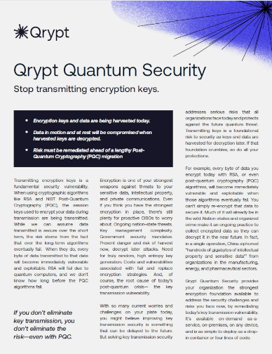 Qrypt Quantum Security