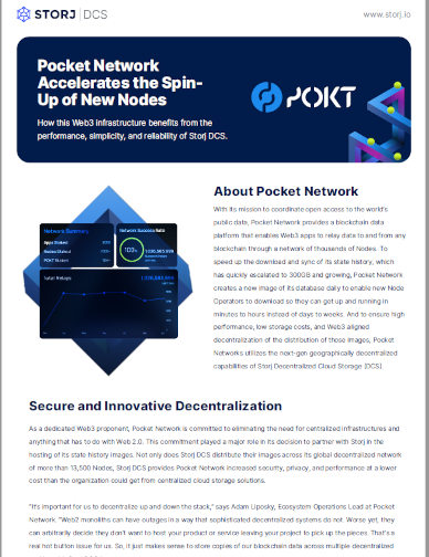Storj Pocket Network success story